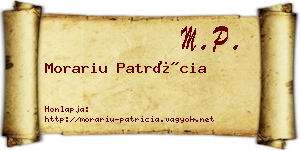 Morariu Patrícia névjegykártya