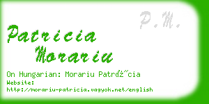 patricia morariu business card